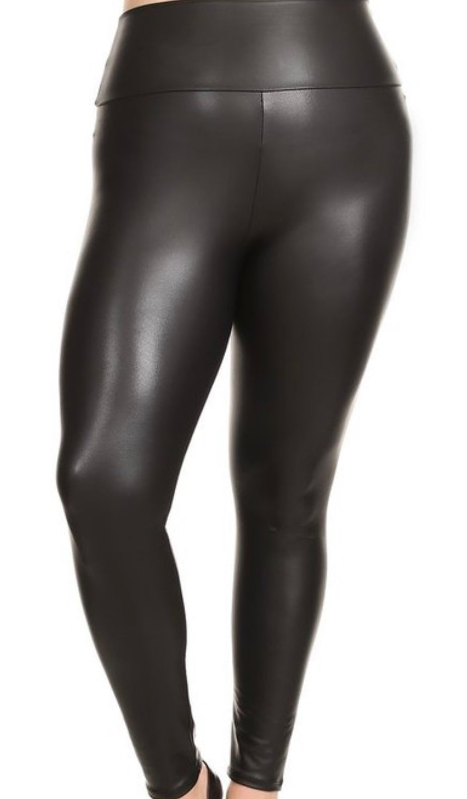 Faux Leather High Waisted Leggings